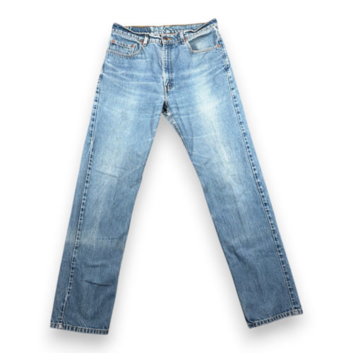 Vintage Levis 505 Jeans Mens 34x34 Blue Regular Straight Light Wash USA 90s