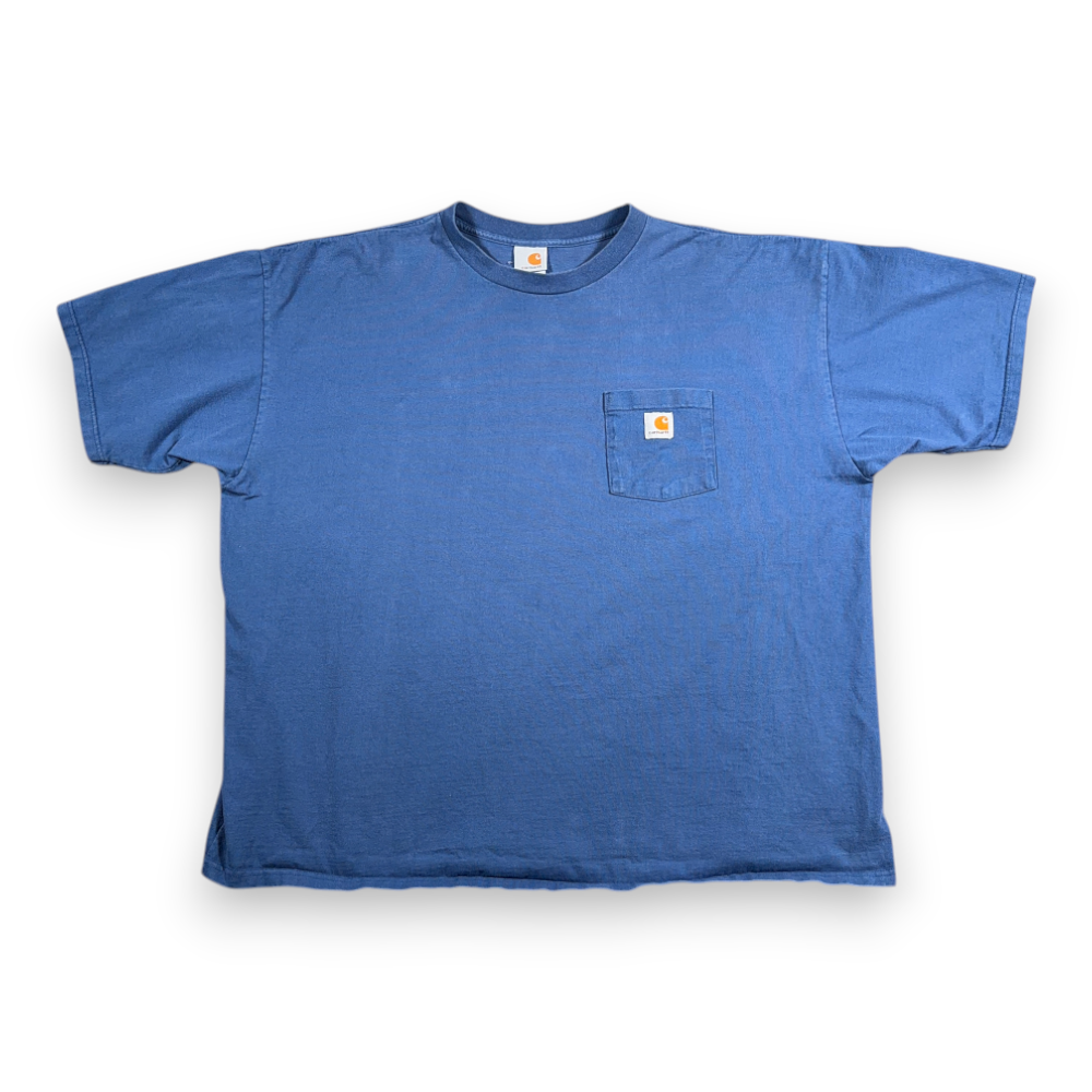Vintage Carhartt Shirt Adult 2XL XXL LARGE Blue Logo Workwear Heritage Y2K-1 Vintage Carhartt Shirt Adult 2XL XXL LARGE Blue Logo Workwear Heritage Y2K