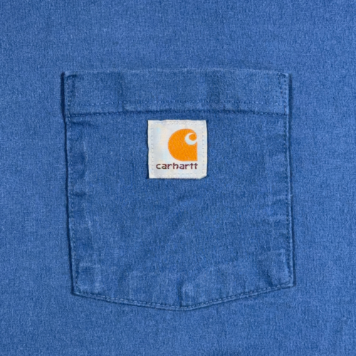 Vintage Carhartt Shirt Adult 2XL XXL LARGE Blue Logo Workwear Heritage Y2K-2 Vintage Carhartt Shirt Adult 2XL XXL LARGE Blue Logo Workwear Heritage Y2K