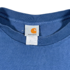 Vintage Carhartt Shirt Adult 2XL XXL LARGE Blue Logo Workwear Heritage Y2K