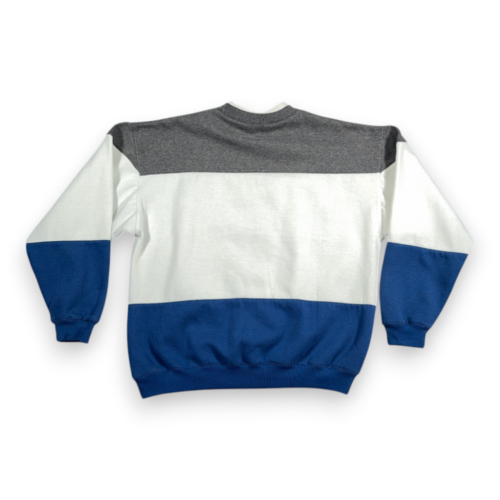 Vintage Wilson Sweater Adult EXTRA LARGE White Blue Sweatshirt Colorblock 90s-2 Vintage Wilson Sweater Adult EXTRA LARGE White Blue Sweatshirt Colorblock 90s