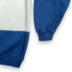Vintage Wilson Sweater Adult EXTRA LARGE White Blue Sweatshirt Colorblock 90s
