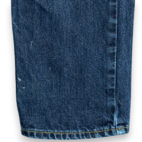 Hollister Jeans Mens 29x32 Blue Straight Low Rise Distressed Dark Wash Denim