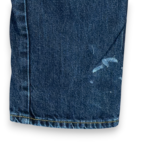 Hollister Jeans Mens 29x32 Blue Straight Low Rise Distressed Dark Wash Denim