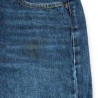 Hollister Jeans Mens 29x32 Blue Straight Low Rise Distressed Dark Wash Denim