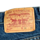 Vintage Levis 517 Jeans Mens 38x36 Blue Bootcut Dark Wash Denim Western USA Y2K