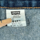 Vintage Levis 517 Jeans Mens 38x36 Blue Bootcut Dark Wash Denim Western USA Y2K