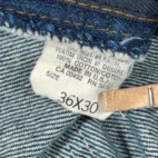 Vintage Lee Riders Jeans Mens 34x30 Dark Wash Straight Regular USA 80s 36x30 Tag