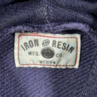 Iron And Resin Sweater Adult MEDIUM Blue Sweatshirt Hoodie Pullover USA