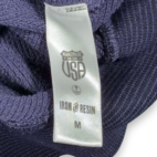 Iron And Resin Sweater Adult MEDIUM Blue Sweatshirt Hoodie Pullover USA