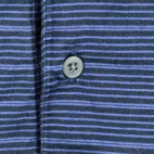 Rolls Royce Polo Shirt Adult LARGE Blue Striped Cotton Corporate Logo Workwear