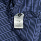 Rolls Royce Polo Shirt Adult LARGE Blue Striped Cotton Corporate Logo Workwear