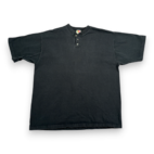 Vintage American Steel Shirt Adult EXTRA LARGE Black Henley Motorcycle Eagle 90s