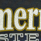 Vintage American Steel Shirt Adult EXTRA LARGE Black Henley Motorcycle Eagle 90s