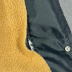 Vintage USS Independence Jacket Adult SMALL Blue Satin Miitary USA Distress 70s