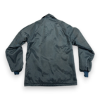 Vintage USS Independence Jacket Adult SMALL Blue Satin Miitary USA Distress 70s