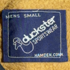 Vintage USS Independence Jacket Adult SMALL Blue Satin Miitary USA Distress 70s