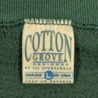 Vintage Harvest Moon Sweater Adult LARGE Green Gold Sweatshirt Autumn USA 90s