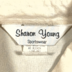 Vintage Hollywood Western Shirt Womens EXTRA LARGE White Film Director USA 80s