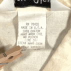 Vintage Hollywood Western Shirt Womens EXTRA LARGE White Film Director USA 80s