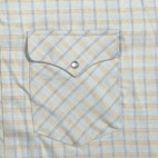 Vintage Ruddock Western Shirt Adult 2XL XXL 20 Blue Pearl Snap Deadstock USA 80s