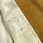 Vintage Johnny Carson Jacket Adult EXTRA LARGE Brown Corduroy Safari Norfolk 70s