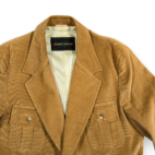 Vintage Johnny Carson Jacket Adult EXTRA LARGE Brown Corduroy Safari Norfolk 70s