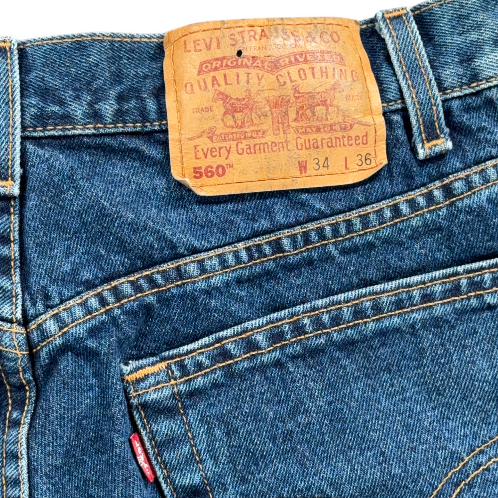 Vintage Levis Jeans Mens 32x30 Blue 560 Loose Fit Baggy Skater 90s 34x36 Tag-12 Vintage Levis Jeans Mens 32x30 Blue 560 Loose Fit Baggy Skater 90s 34x36 Tag