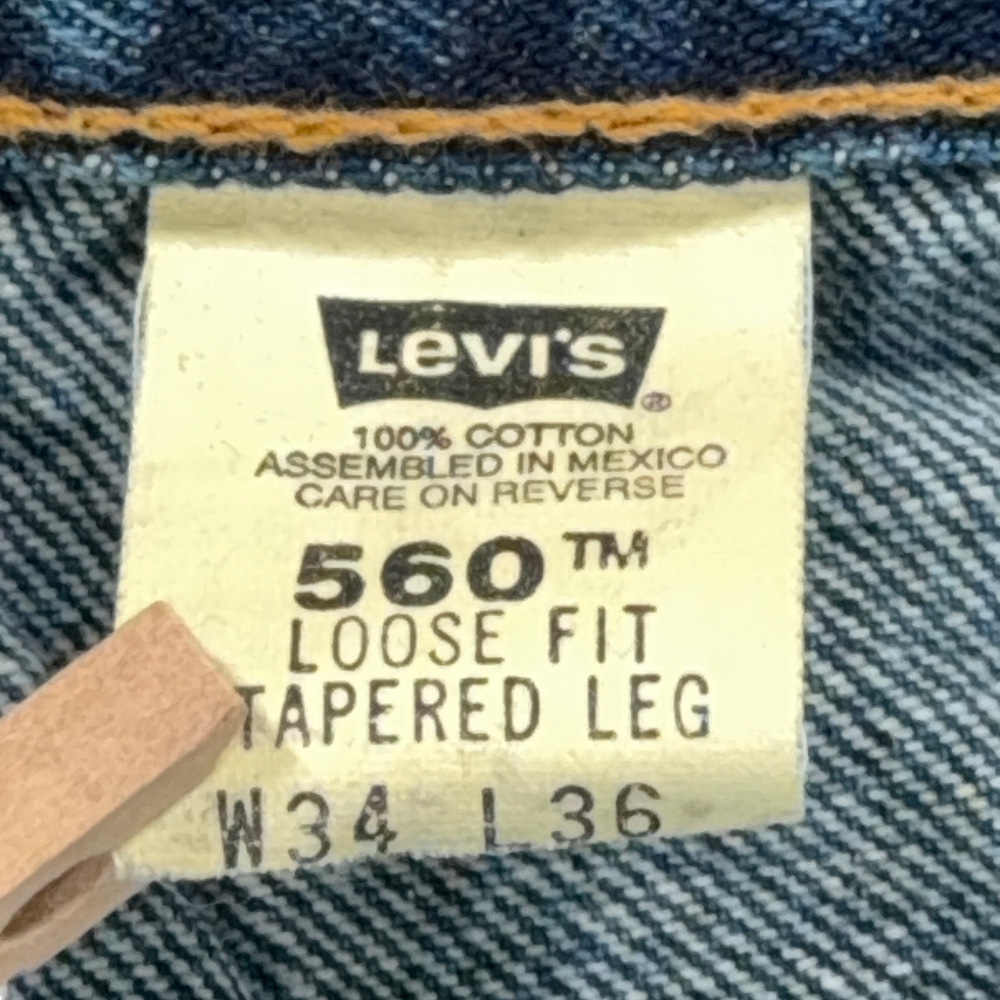 Vintage Levis Jeans Mens 32x30 Blue 560 Loose Fit Baggy Skater 90s 34x36 Tag-7 Vintage Levis Jeans Mens 32x30 Blue 560 Loose Fit Baggy Skater 90s 34x36 Tag