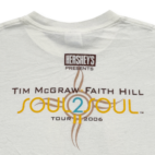 Vintage Tim McGraw Faith Hill Shirt Adult MEDIUM White Soul 2 Soul Music Y2K