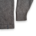 Columbia Sweater Adult LARGE Gray Brown Burnt Orange Wool Blend Quarter Zip