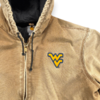 Carhartt Jacket Adult EXTRA LARGE Brown Fade Duck Canvas Hooded Workwear WV Logo