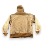 Carhartt Jacket Adult EXTRA LARGE Brown Fade Duck Canvas Hooded Workwear WV Logo