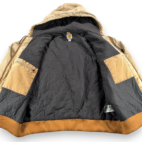 Carhartt Jacket Adult EXTRA LARGE Brown Fade Duck Canvas Hooded Workwear WV Logo