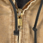 Carhartt Jacket Adult EXTRA LARGE Brown Fade Duck Canvas Hooded Workwear WV Logo