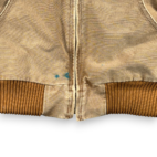 Carhartt Jacket Adult EXTRA LARGE Brown Fade Duck Canvas Hooded Workwear WV Logo