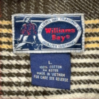 Vintage Williams Bay Shirt Adult LARGE Brown Plaid Flannel Outdoor Grunge 90s