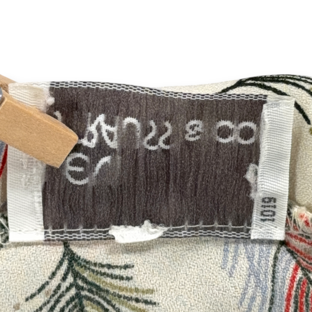 Vintage Levis Shirt Womens LARGE White Blouse Top Peacock Feather Camp Boho 70s-5 Vintage Levis Shirt Womens LARGE White Blouse Top Peacock Feather Camp Boho 70s