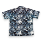 Vintage Hard Rock Cafe Shirt Adult LARGE Blue Button Up Camp Newport Beach Y2K