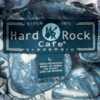 Vintage Hard Rock Cafe Shirt Adult LARGE Blue Button Up Camp Newport Beach Y2K