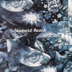 Vintage Hard Rock Cafe Shirt Adult LARGE Blue Button Up Camp Newport Beach Y2K