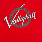 Vintage Volleyball Shirt Adult MEDIUM Red King Kamehameha Club Hawaii USA 80s