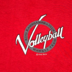 Vintage Volleyball Shirt Adult MEDIUM Red King Kamehameha Club Hawaii USA 80s