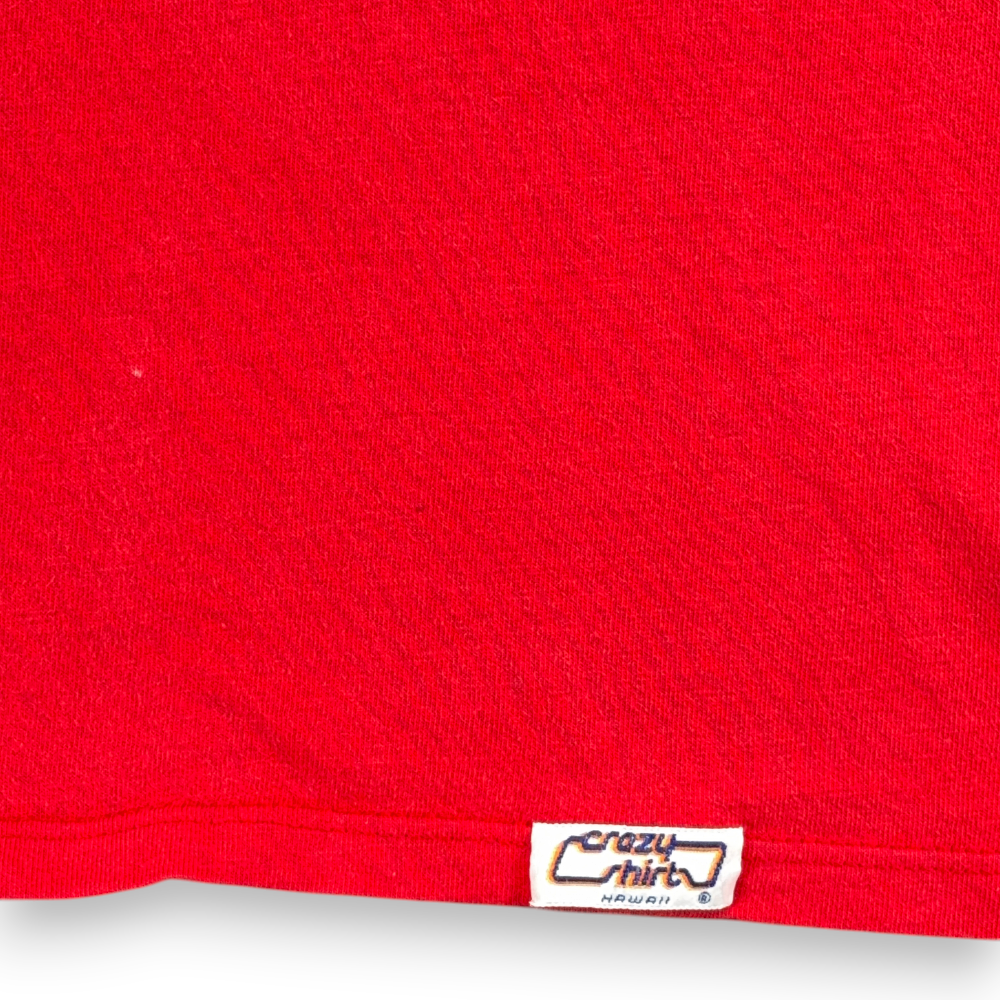 Vintage Volleyball Shirt Adult MEDIUM Red King Kamehameha Club Hawaii USA 80s-6 Vintage Volleyball Shirt Adult MEDIUM Red King Kamehameha Club Hawaii USA 80s