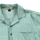 Vintage Tommy Bahama Shirt Adult MEDIUM Green Silk Jungle Shakedown Cigar Y2K