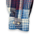 Vintage Van Heusen Shirt Adult MEDIUM Purple Plaid Flannel Grunge Outdoors 90s