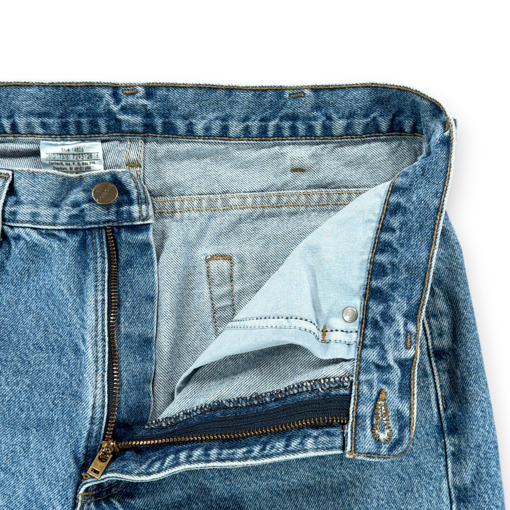 Carhartt Jeans Mens 32x30 Blue Stonewash Relaxed B18 Workwear Denim 34x30 Tag-4 Carhartt Jeans Mens 32x30 Blue Stonewash Relaxed B18 Workwear Denim 34x30 Tag