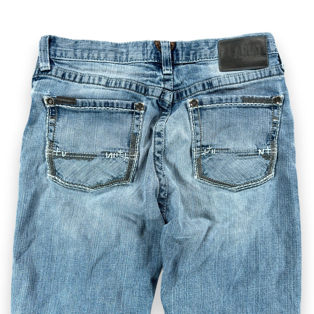 Ariat Jeans Mens 32x32 Blue M2 Boot Cut Traditional Relaxed Workwear Western-7 Ariat Jeans Mens 32x32 Blue M2 Boot Cut Traditional Relaxed Workwear Western