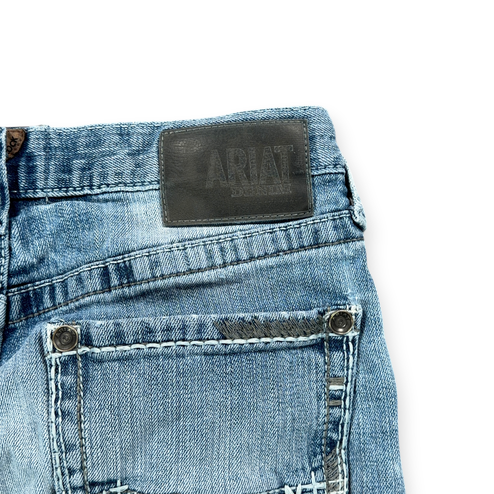 Ariat Jeans Mens 32x32 Blue M2 Boot Cut Traditional Relaxed Workwear Western-8 Ariat Jeans Mens 32x32 Blue M2 Boot Cut Traditional Relaxed Workwear Western