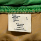 Vintage Puffer Vest Adult LARGE Green CF Industries Farm Seed Quilted USA 80s